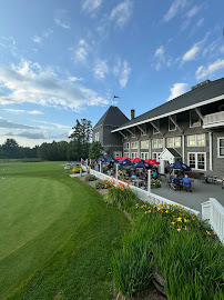 Maplewood patio and green