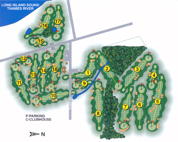 Shennecossett Course Map